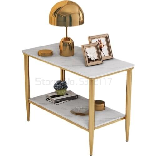 Nordic sofa side a few small corners a few rock plates living room side table small family net red marble coffee table