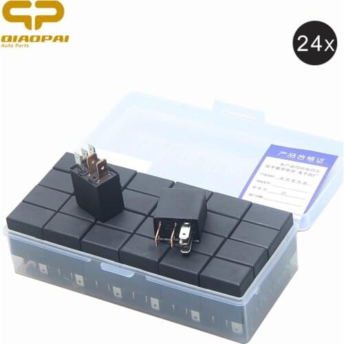 Universal Automotive Violet Relay 12V/24V 40A Car Relay 4 pin/5 Pin Fog Lamp/Oil Pump air Conditioning Relay For VW Santana 3000