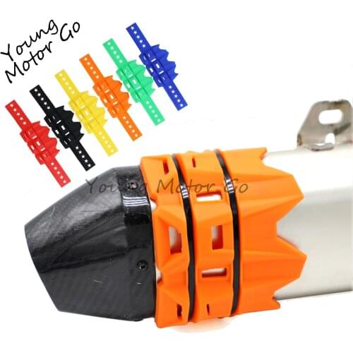Universal MX Motorcycle Exhaust Muffler Silencer Anti-hot Protector guard Baffles for CRF KTM EXC Dirt Pit Bike Parts Motocross