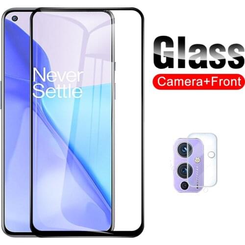 2 in 1 For Oneplus 9 9R 8T Tempered Protector Screen Full Cover Film On One Plus 9 8 T R For Oneplus9 Phone Camera Lens Glasses
