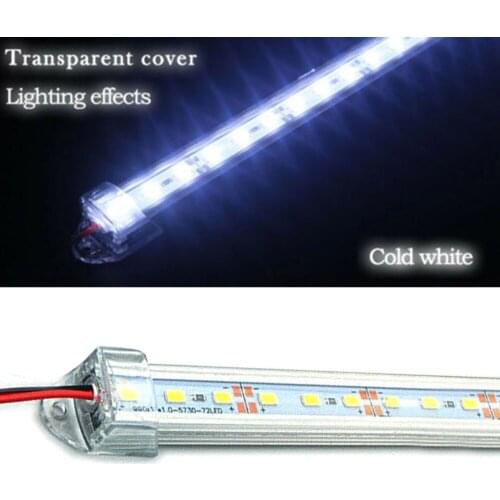 50CM U Aluminium Shell 12V 18W 5730 LED Hard Rigid LED Strip Bar Cabinet Light