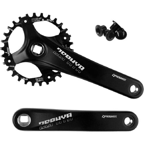 PROWHEEL Bike Crankset Sprocket 104BCD Mountain Bike Crank 32T Easy to Modify Single Crank Set