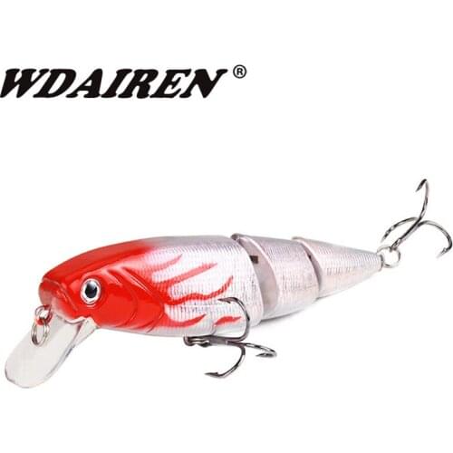 1Pcs 10.5cm 15g Fishing Lures Multi Section Bend Available Halleluyah Colorful High Simulation Fake Bait Fishing Accessories