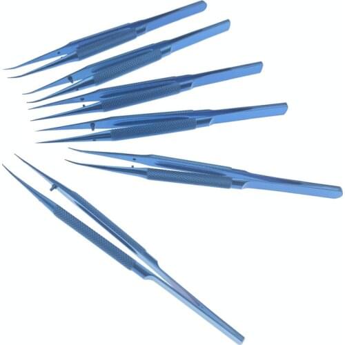 14/16CM Titanium Micro Surgery Forceps Tweezers Dental Ophthalmic Surgical Instruments