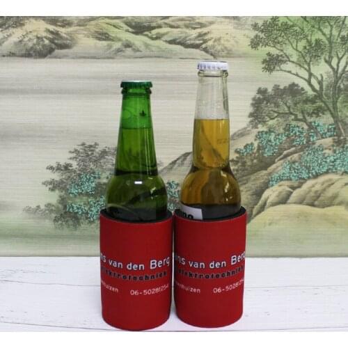 150pcs/lot Slim Size Stubby Holder Smaller Can Cooer Custom Imprint Your Logo Beer Can Cooler Bag Stubbie Coolers Picnic Bags