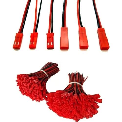 40pcs 100mm 150mm 200mm JST Male Female Connector Plug For RC Lipo Battery (20pair)