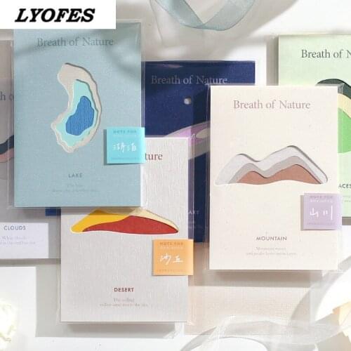 30 Pcs Natural Breath Series Memo Pad Retro Simple Mixed Material Diary Scrapbooking Supplies School Stationery Paper Memo Pad