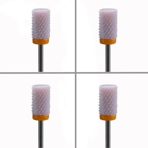 4pcs Pink Ceramic Nail Drill Bit - Large Barrel Bit - XXC