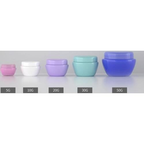 48pcs/lot)5g,10g,20g,30g PP Hand cream Jar Empty cosmetics container,multicolor small round plastic box,hand cream Jar