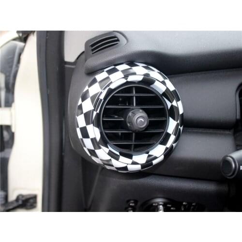 ABS UV Protected Air Conditioner Airvent Frame Cover Cap Trim Mini Cooper F55 Hardtop F56 Hatchback F57 Covertible Stylish Decal
