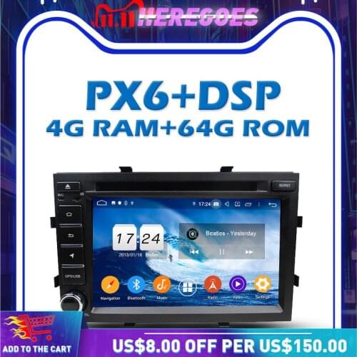 PX6 DSP IPS Android 10.0 4G + 64GB Car DVD Player Wifi Bluetooth 5.0 RDS RADIO GPS Map For Chevrolet Cobalt Spin Onix 2012-2017