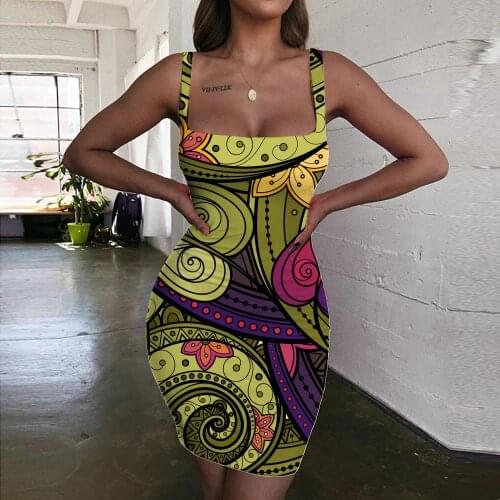 Giyu Brand Colorful Dresses Women Flowers Sundress Graphics Bodycon Dress Abstract 3d Print Womens Clothing Club Short Beach