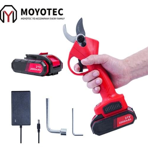 COOFIX 21V Electric Pruning Shears Battery Scissors Rechargeable Garden Pruner Secateur Branch Cutter Cutting Tools