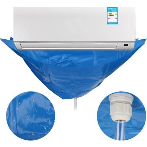 Leak Proof Cleaning Cover Bag Air Conditioner Cleaning Cover For 1.5P Air Conditioners Below With Water Pipe Dust Protection