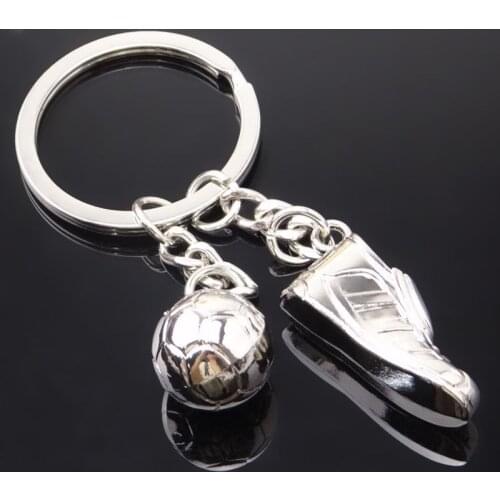 Creative football key chain, shoe key chain, football key ring, athlete souvenir, football association gift