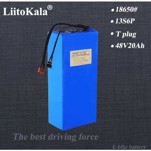 48V 20AH LiitoKala 18650 30ah 15ah 12ah 25ah High power Electric Bike Battery E-bike Battery 48V 18650 Lithium Battery with BMS