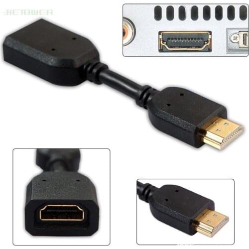 Mini Portable 11cm HDMI Cable Any Angle Adjustable Rotation HDMI Male To Female Swivel Adapter Converter 30pcs