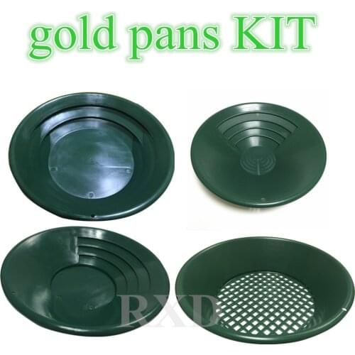 Metal detecting tools kit Alluvial Plastic Gold Pan KIT for sand gold manual mining