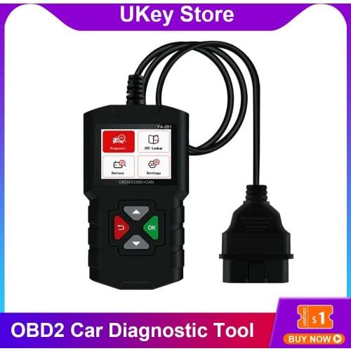 Original YAWOA YA-201 Code Reader YA201 OBDII/EOBD Scanner Auto OBDII Engine Fault Code Reader Scan Tools better than CR3001