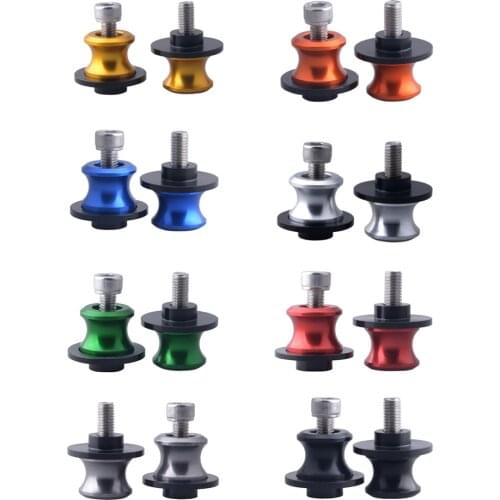 2 Pack of M8 X1.5 Motorcycle Swing Arm Spools Sliders CNC Swingarm Stand Screw Compatible for Kawasaki Z650 Z800 Z900 Z1000