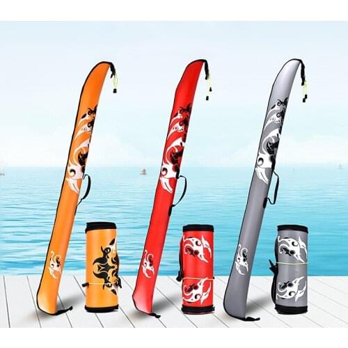 125*13cm Portable Thicken Durable Waterproof Fishing Rod Bag Single-layer Foldable Ultralight Fish Pole Zipper Pouch