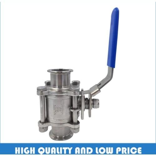 316L Manual three-piece high-platform full-pack ball valve