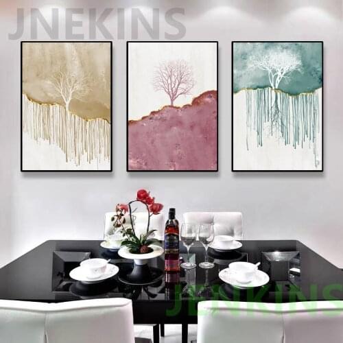 Modern Abstract Colorful Landscape Canvas Painting Posters Prints Cuadros Wall Art for Living Room Home Decor (No Frame)