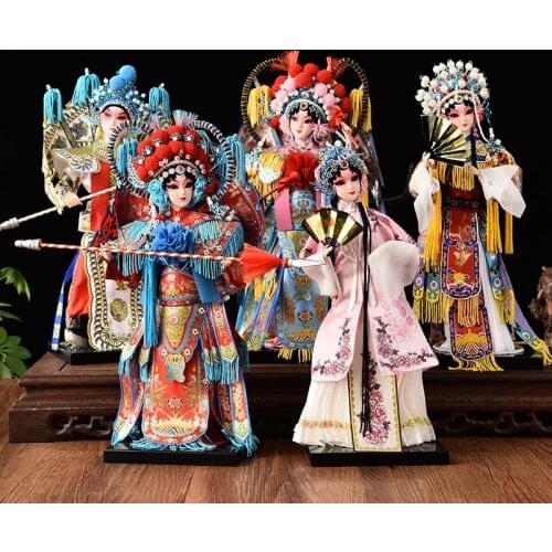 Chinese Style Special Gift Opera Character Decoration Beijing Opera Doll for Foreigners Commemorative Gift Home Decor Desk