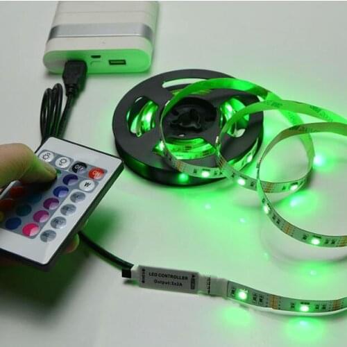 5 v LED Strip USB 5V TV backlight 2835 50cm 1 2 3 4 5 m Light Lighting with IR control For Desktop PC Lamp Tape Diode Ribbon