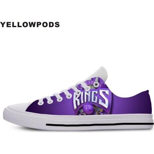 Flats Classic Canvas Shoes Kings Sacramento Basketball Fans Women Woman White Flats 3D Print Casual Fashion Shoes
