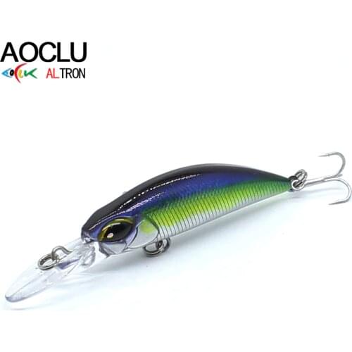 AOCLU wobblers Super Quality 8 Colors 70mm 3.8g Hard Bait Minnow Shad Crankbait Fishing lure Bass Fresh Salt water tackle