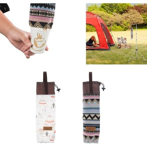 Waterproof Disposable Water Cup Storage Bag Holder Dispenser for Outdoor Camping Picnic Home Use