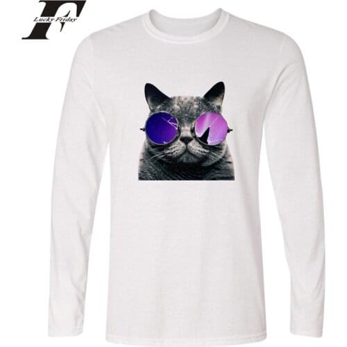 Funny Fat Cat t-shirts printed fashion cool hip hop men women t shirts casual sport tee shirt long sleeve t-shirt sweatshirt top