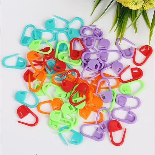 100Pcs Knitting Crochet Locking Stitch Needle Clip Marker Craft DIY Sewing Tools