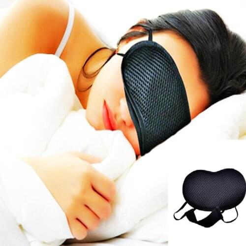 1PC Cool Sleep Mask Eye Bandage Cover Soft Charcoal Breathable Adjustable Blindfold Eyepatch Headband Night Mask For Sleeping