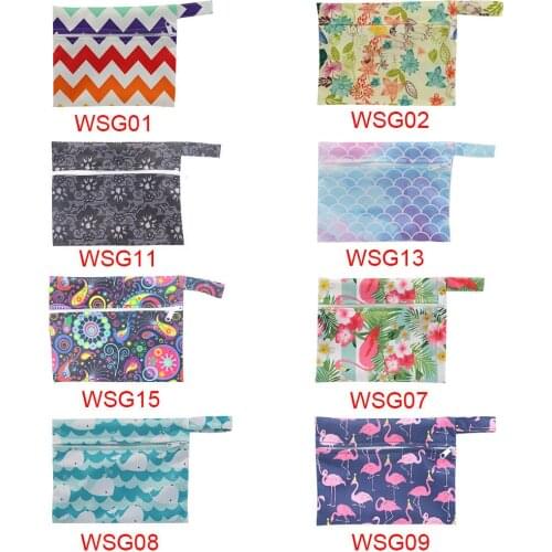 Ohbabyka Reusable Washable Wet Bag For Sanitary Pad Menstrual Sanitary Aunt Bag Mama Sanitary Towel Pad Bag Dropshipping 6Colors