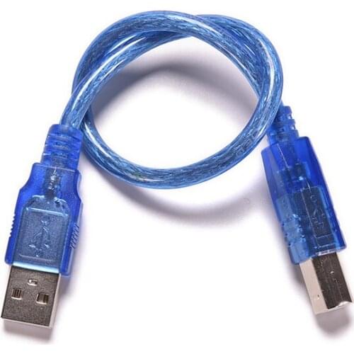 1Pcs Blue 30CM 5Ft USB 2.0 USB Print Cable A Male To B Male Printer Cord Wire Cable