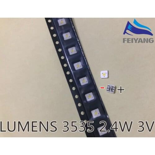 1000PCS LUMENS LED Backlight Flip-Chip LED 2.4W 3V 3535 Cool white 153LM LCD Backlight for TV TV Application