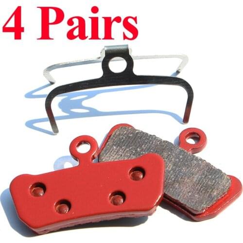 4 Pairs (8pcs) Red Mountain Bike Disc Brake Lining 37.5*23.5mm For AVID ELIXLIR TRAIL/E7/E9/XO/GUIDE RSC Bicycle MTB Parts