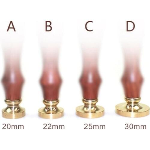 4 Kinds Of Size Retro Sealing Wax Stamp Copper Head Round Copper Head For Envelope Sealing