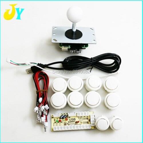 Arcade Joystick DIY Kit Zero Delay Arcade DIY Kit USB Encoder To PC Joystick Arcade Push Buttons Built-in Micro Switch