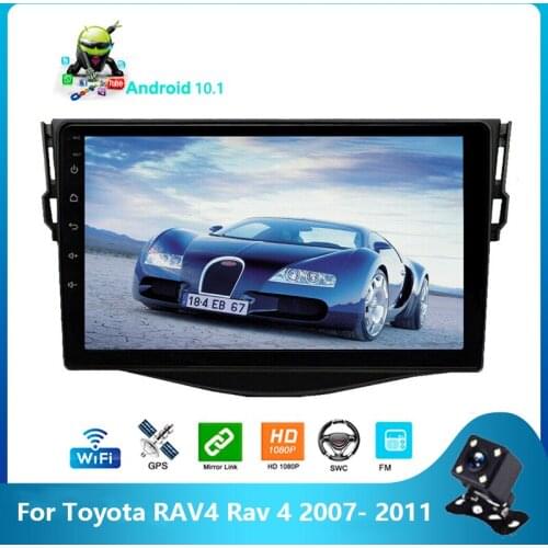 2din Android 9.1 Car Stereo 9'' for Toyota RAV4 Rav 4 2007 2008 2009 2010 2011 Car Radio GPS Navigation Wifi BT Multimedia Playe