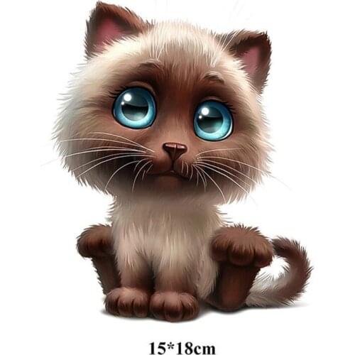 15 * 18CM Car 3D Reflective Sticker Anime Funny Personality Kitty Sticker Car Cover Scratch Car Stickers