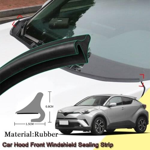 Car Seal Strip Windshied Spoiler Filler Protect Edge Weatherstrip Strips Sticker Auto Accessories For Toyota C-HR CHR 2014-2020
