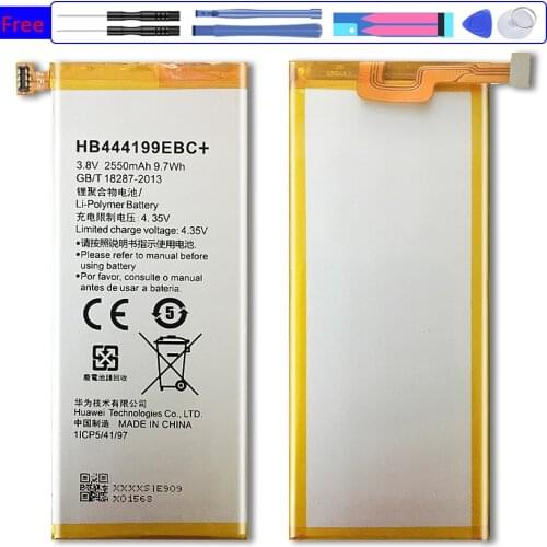 For Hua Wei Phone Battery HB444199EBC+ For Huawei Honor 4C Honor4C C8818 CHM- CL00 CHM CL00 CHM-TL00H / G Play Mini 2550mAh