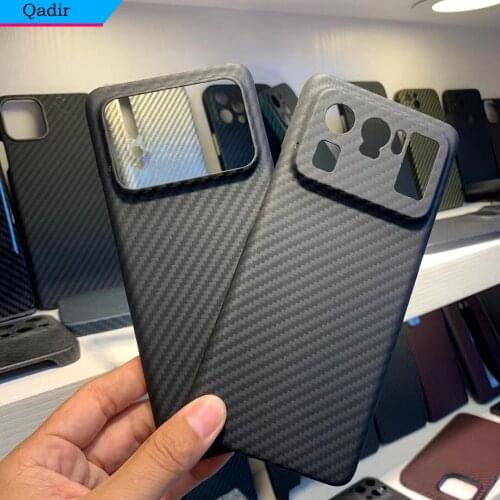 Qadir Genuine carbon fiber phone Case For XIAOMI MI 11 Ultra ,Ultra-Thin Lightweight for MI 11 Ultra Anti-fall phone shell