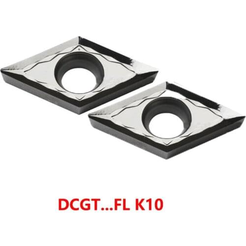 DCGT11T302 DCGT11T304 DCGT11T308 DCGT070202 DCGT070204 FL K10 Carbide Inserts DCGT Aluminum Lathe Cutting Turning Tools Original