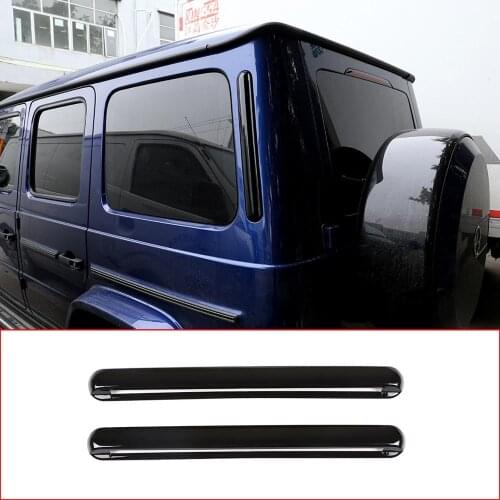 For Mercedes Benz G Class W463 G350 G500 2019-2020 ABS Glossy Black Rear Side Air Vent Decoration Trim Exterior Car Accessories