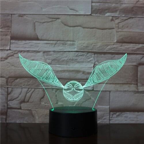 Creative Flying Bird Animal 3D Night Lamp Lighting Bird Eagle Usb Desk Table Lamp Kid 3D Night Light For Friends Xmas Gift