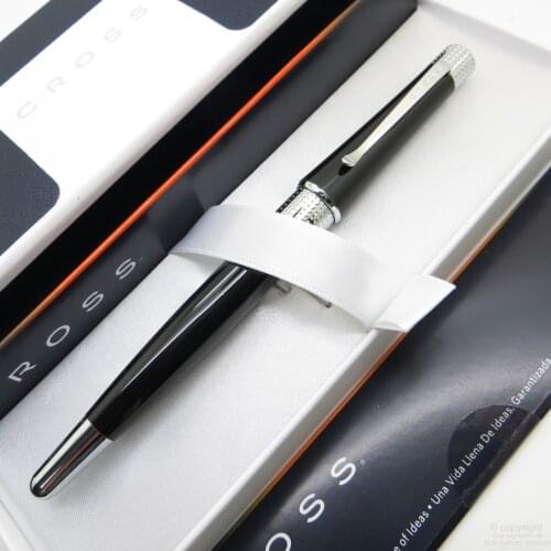 Cross AT0495S-4 Beverly Black Lacquer Roller Pen | İsme Special Pen